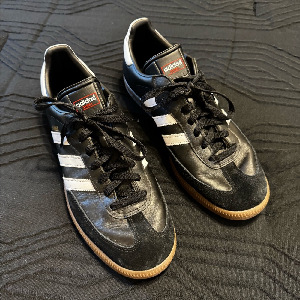 Adidas Men's Samba Black and White Classic Sneakers